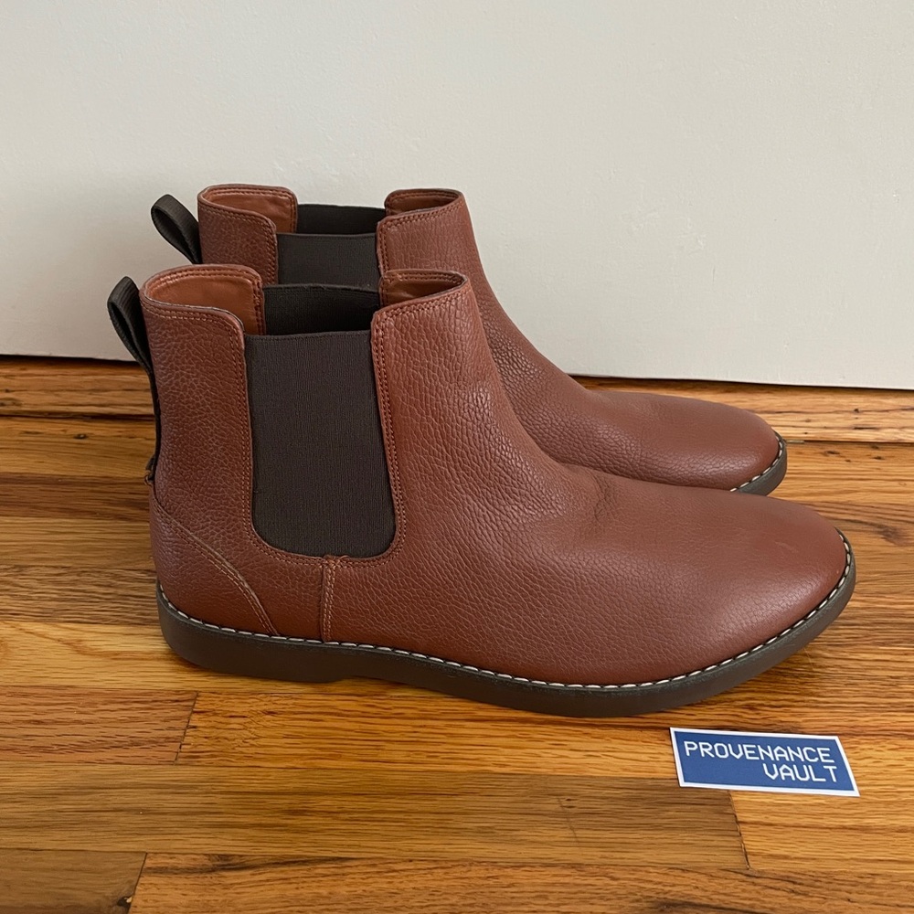 Sperry Newman Leather Chelsea Boots Brown Size 11.5 Men’s